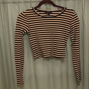 Stripper ribbed crop top